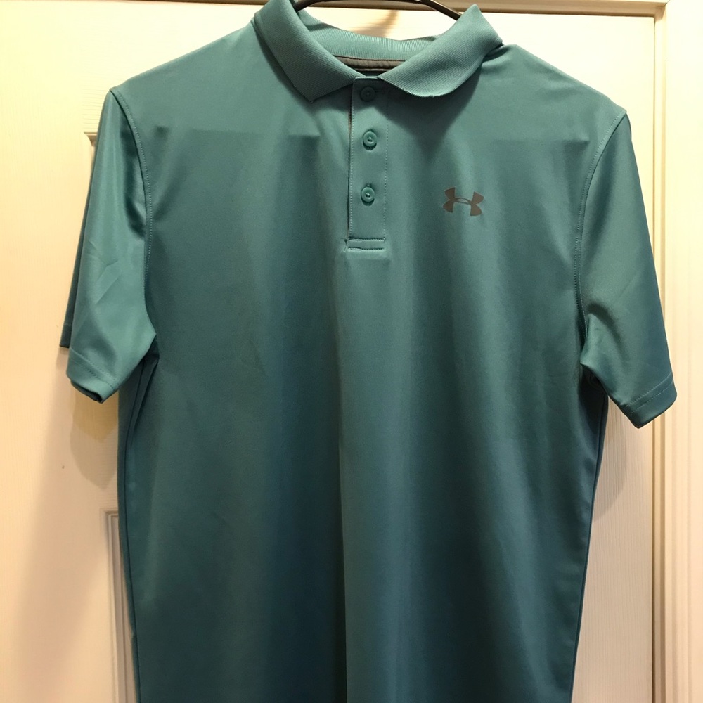 Boys SZ YXL Under Armour polo shirt